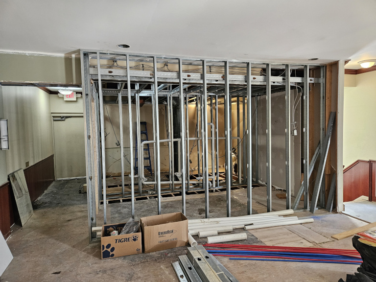 Commercial metal framing
